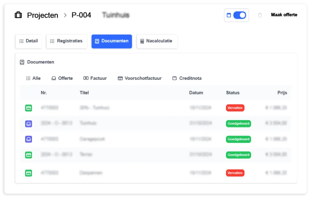 Documenten project