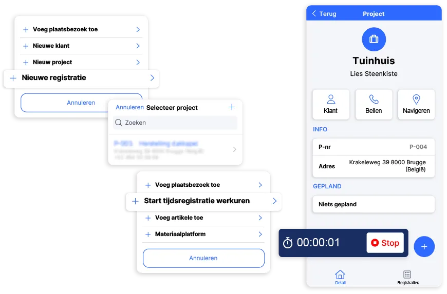 Tijdregistratie buildmate